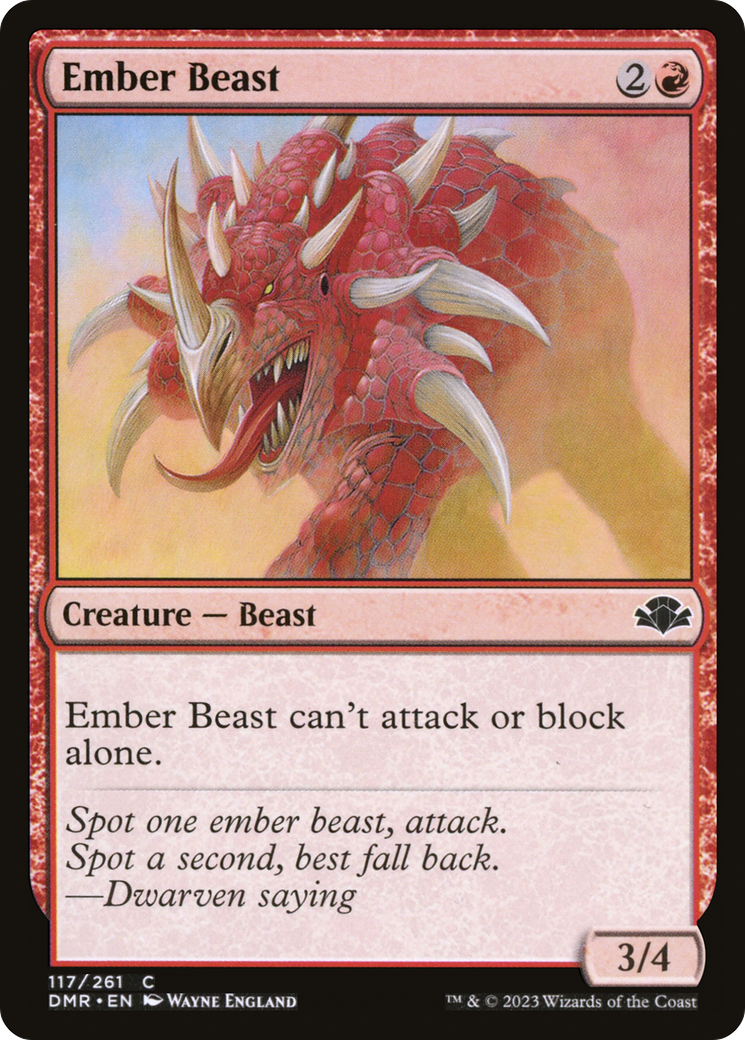 Ember Beast (117) Foil - Dominaria Remastered