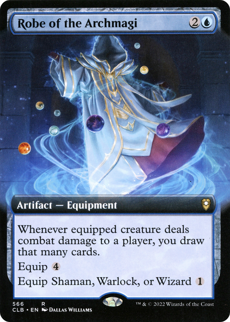 Robe of the Archmagi (Extended Art) (566) Foil - Commander Legends: Battle for Baldur's Gate