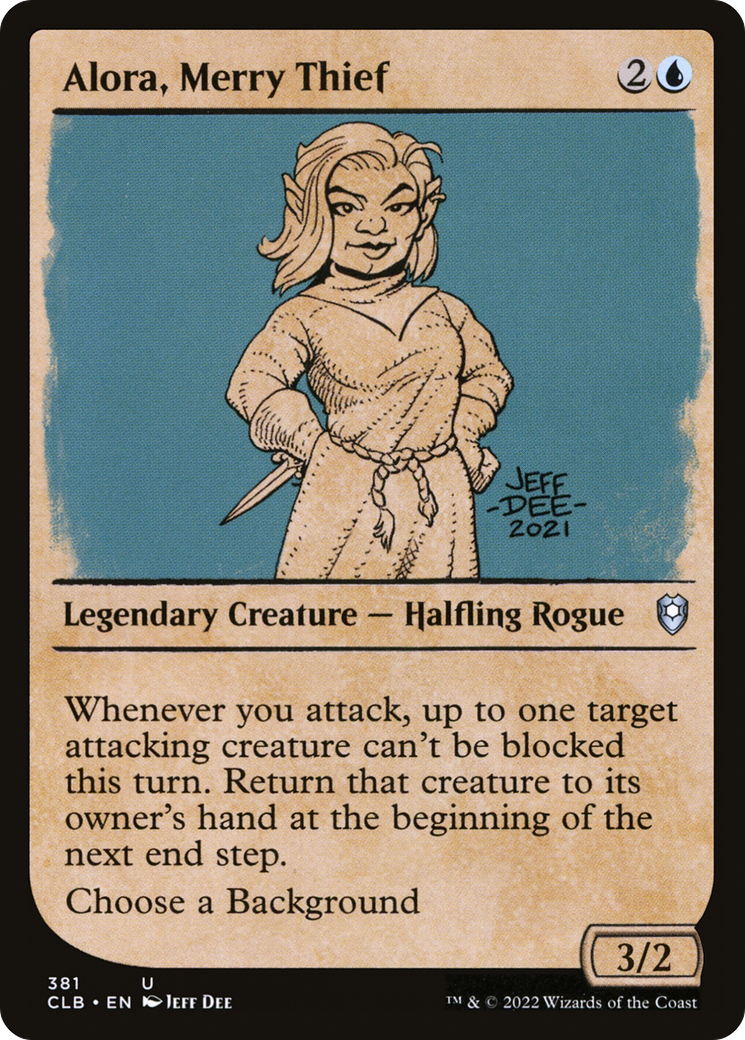 Alora, Merry Thief (Showcase) (381) Foil - Commander Legends: Battle for Baldur's Gate