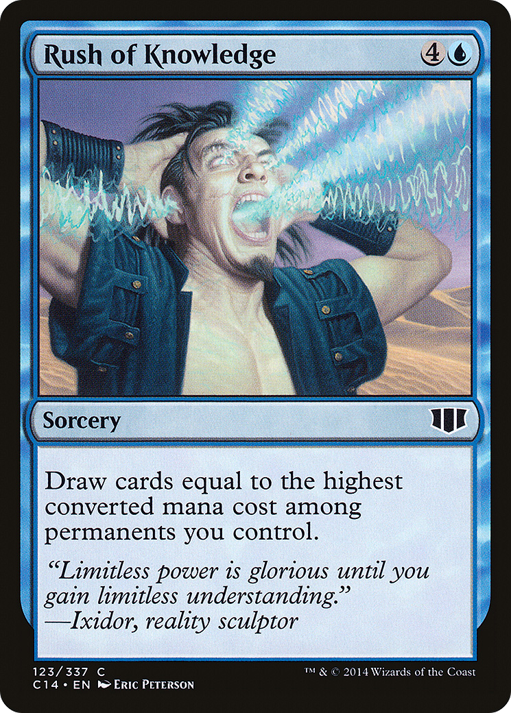 Rush of Knowledge (123) - Commander 2014
