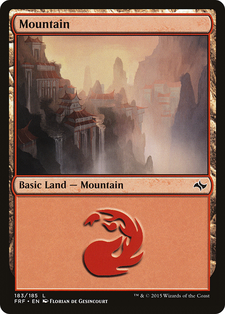 Mountain (183) Foil - Fate Reforged