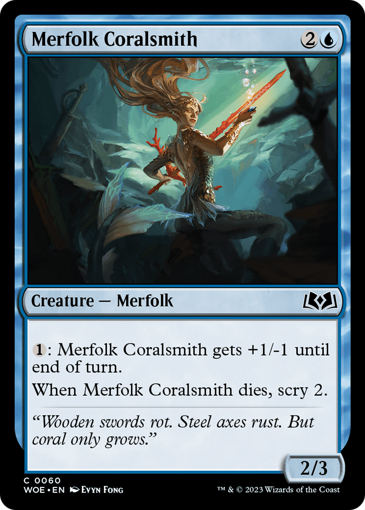 Merfolk Coralsmith (060) - Wilds of Eldraine
