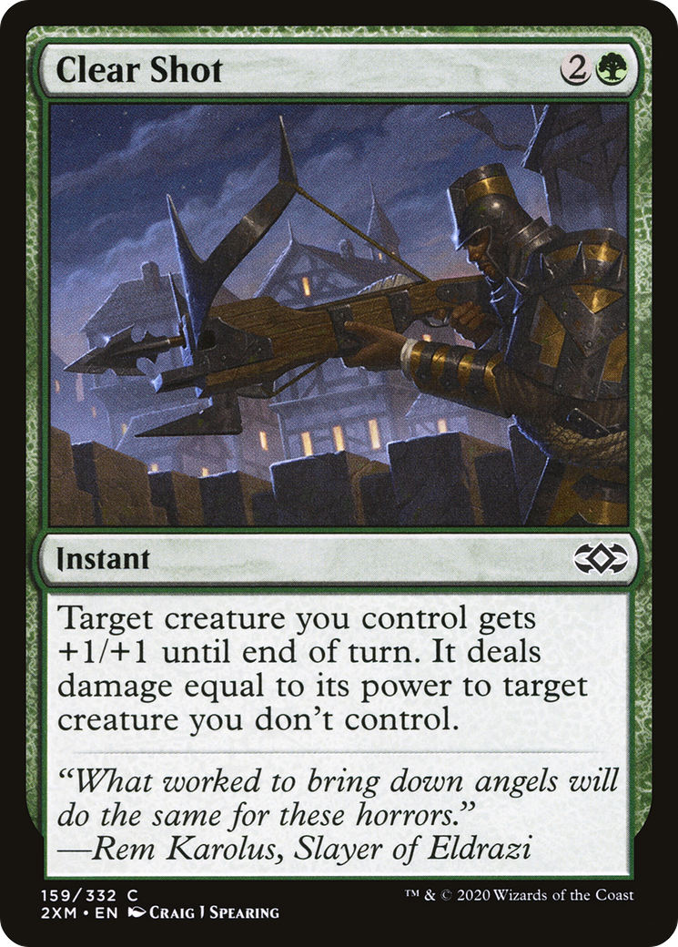 Clear Shot (159) Foil - Double Masters