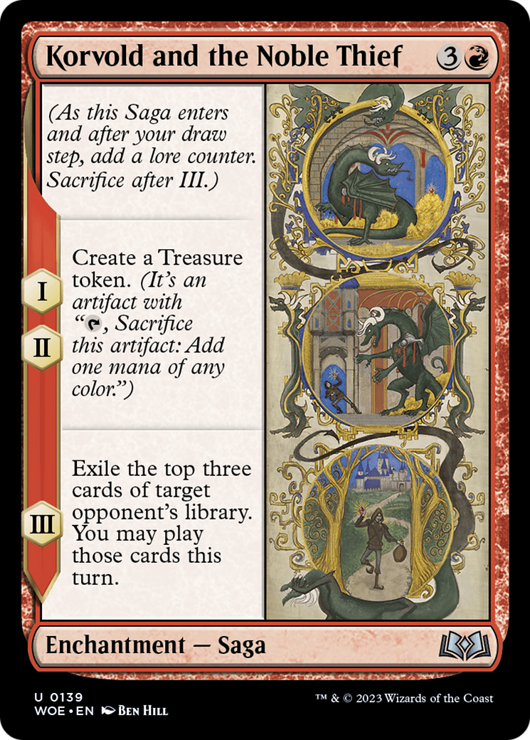 Korvold and the Noble Thief (139) Foil - Wilds of Eldraine