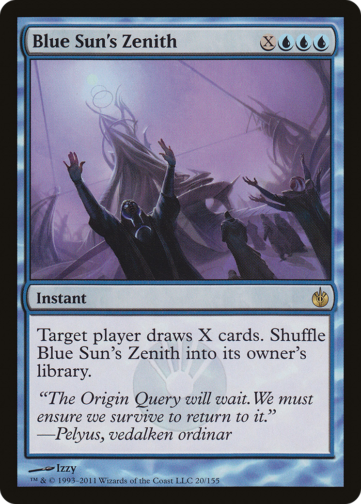 Blue Sun's Zenith (020) Foil - Mirrodin Besieged