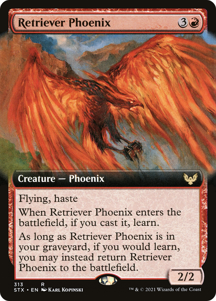 Retriever Phoenix (Extended Art) (313) - Strixhaven: School of Mages