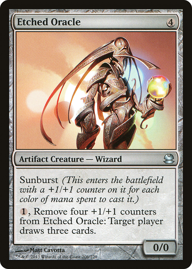 Etched Oracle (206) Foil - Modern Masters