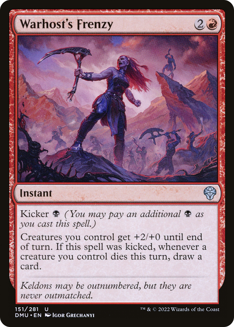 Warhost's Frenzy (151) - Dominaria United