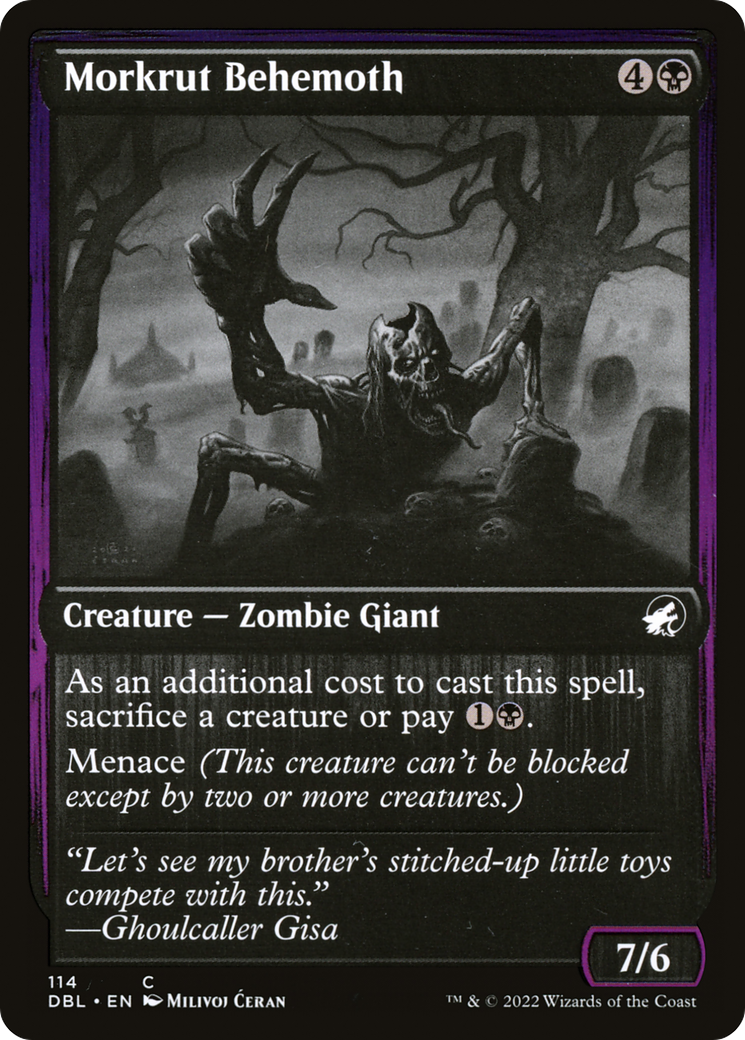 Morkrut Behemoth (114) Foil - Innistrad: Double Feature
