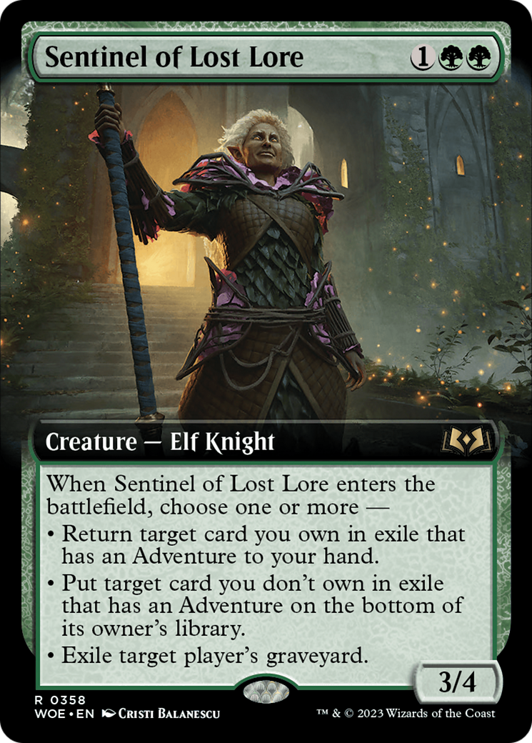 Sentinel of Lost Lore (Extended Art) (358) - Wilds of Eldraine