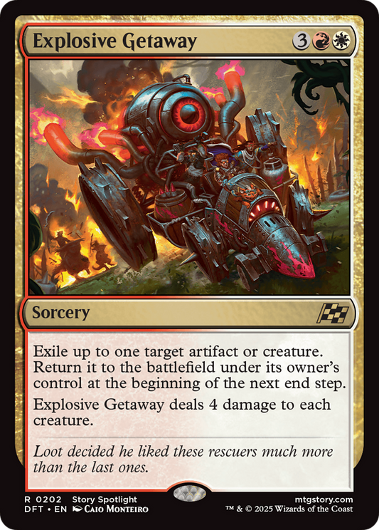 Explosive Getaway Foil (202) - Aetherdrift