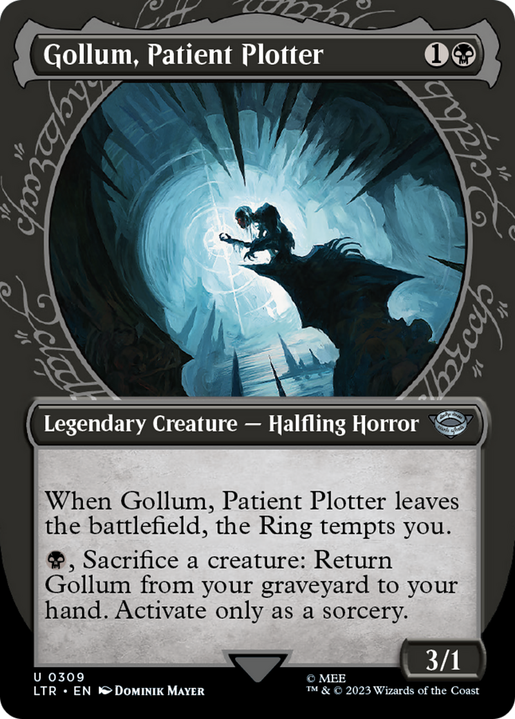 Gollum, Patient Plotter (Showcase) (309) Foil - The Lord of the Rings: Tales of Middle-earth