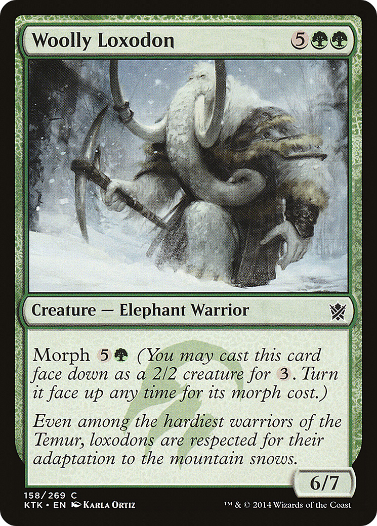 Woolly Loxodon (158) - Khans of Tarkir