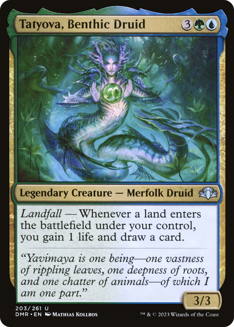 Tatyova, Benthic Druid (203) Foil - Dominaria Remastered