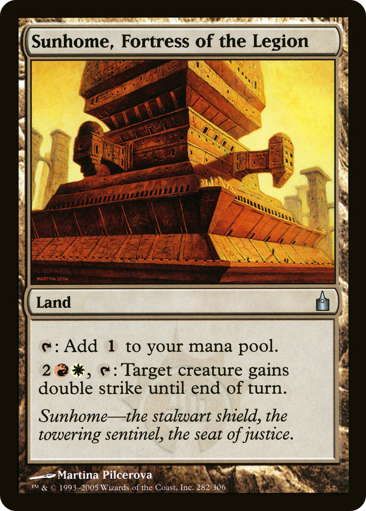 Sunhome, Fortress of the Legion (282) Foil - Ravnica: City of Guilds