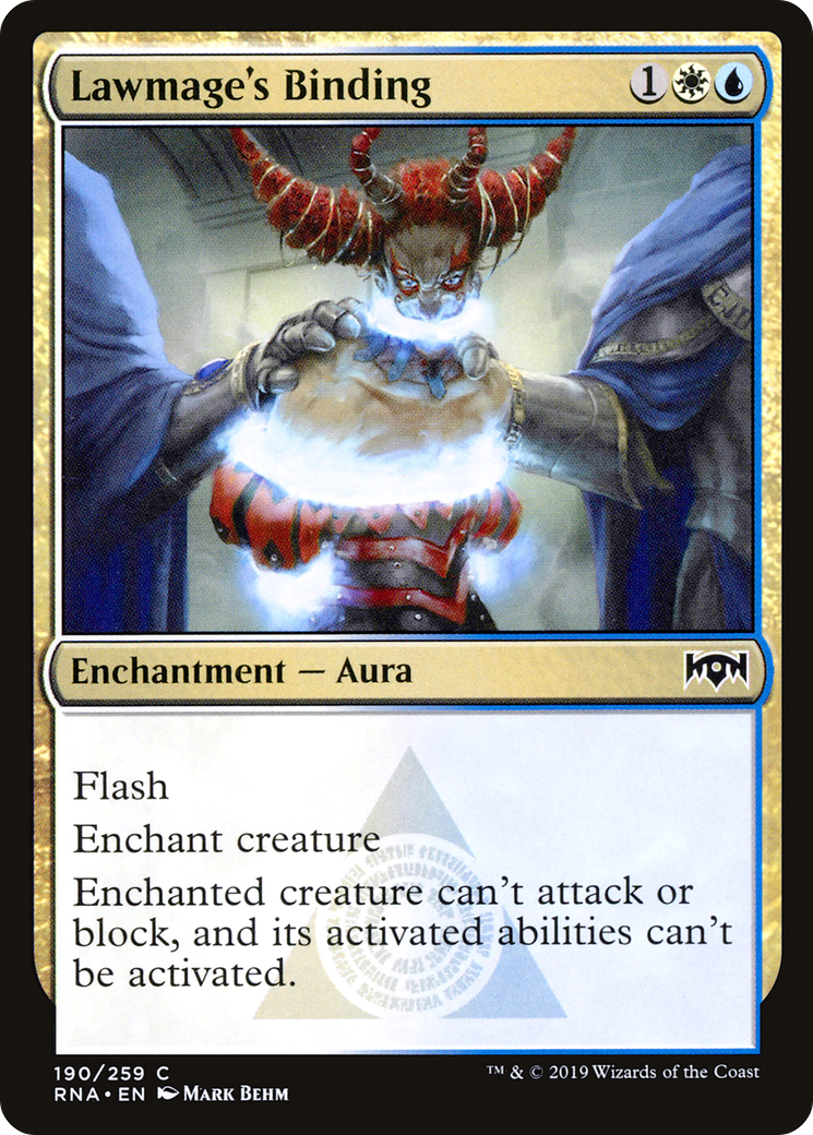 Lawmage's Binding (190) - Ravnica Allegiance