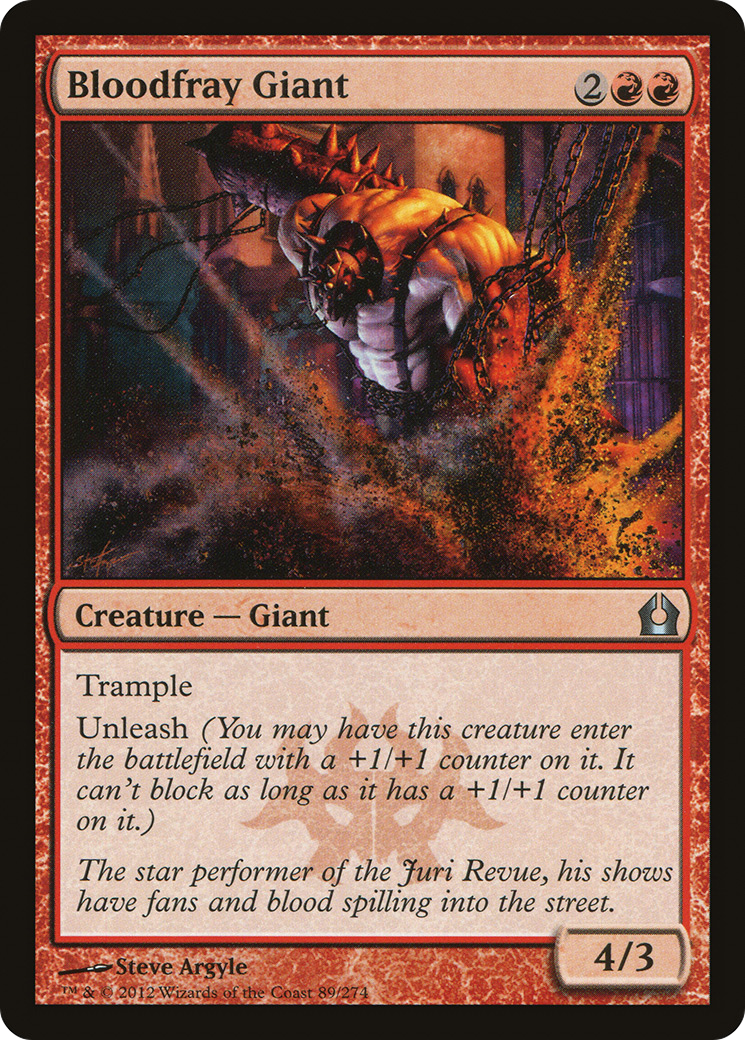 Bloodfray Giant (089) Foil - Return to Ravnica