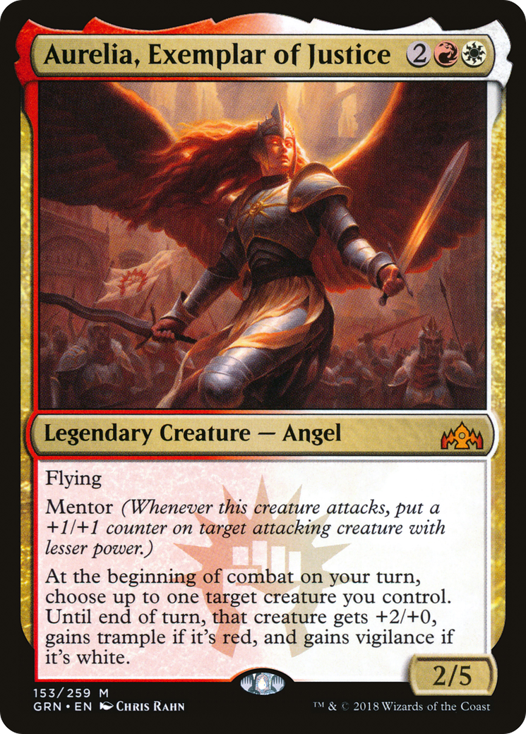 Aurelia, Exemplar of Justice (153) Foil - Guilds of Ravnica