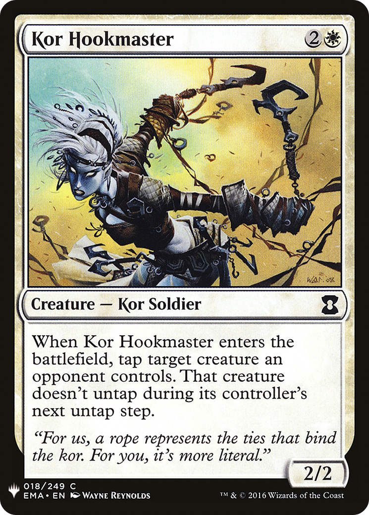 Kor Hookmaster (EMA-18) - The List