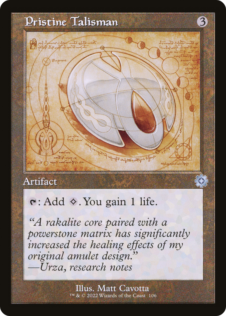 Pristine Talisman (Schematic) (Retro) (106) Foil - The Brothers' War Retro Artifacts