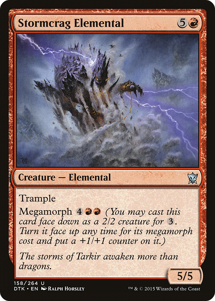 Stormcrag Elemental (158) Foil - Dragons of Tarkir