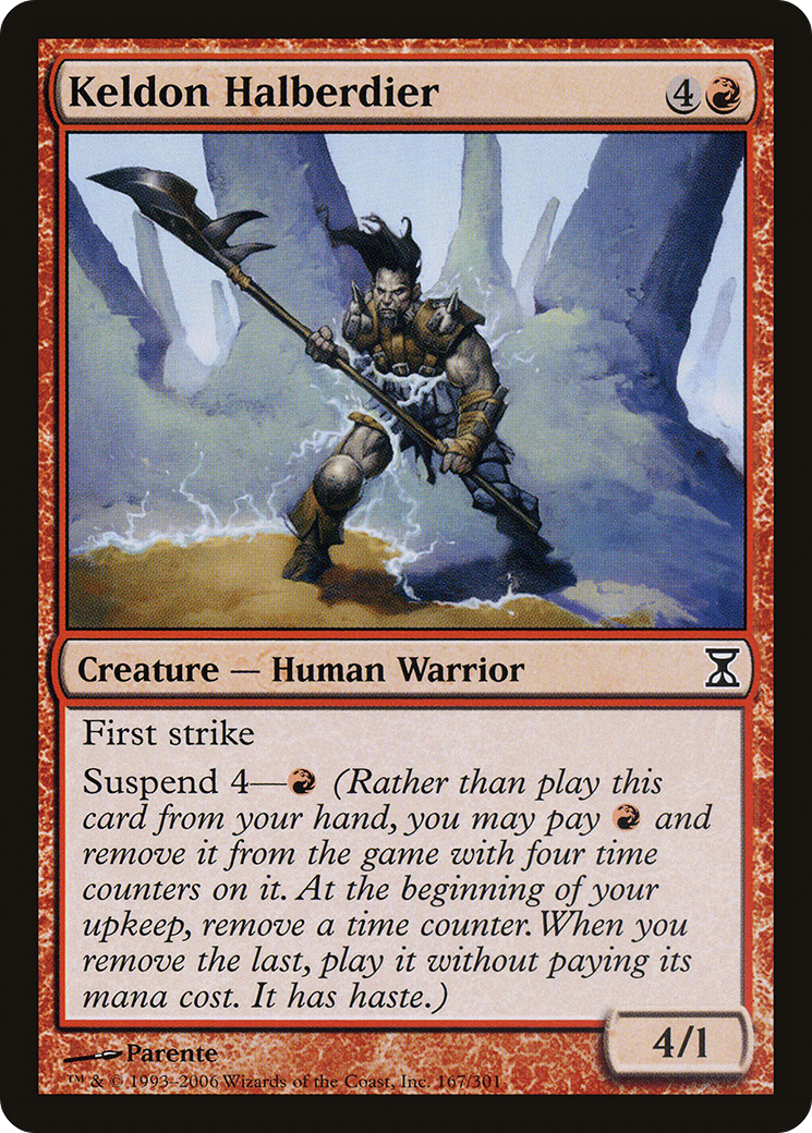 Keldon Halberdier (167) Foil - Time Spiral