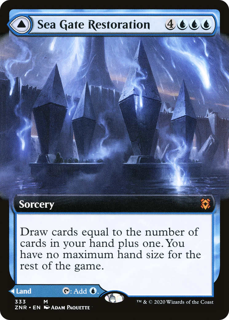 Sea Gate Restoration (Extended Art) (333) - Zendikar Rising