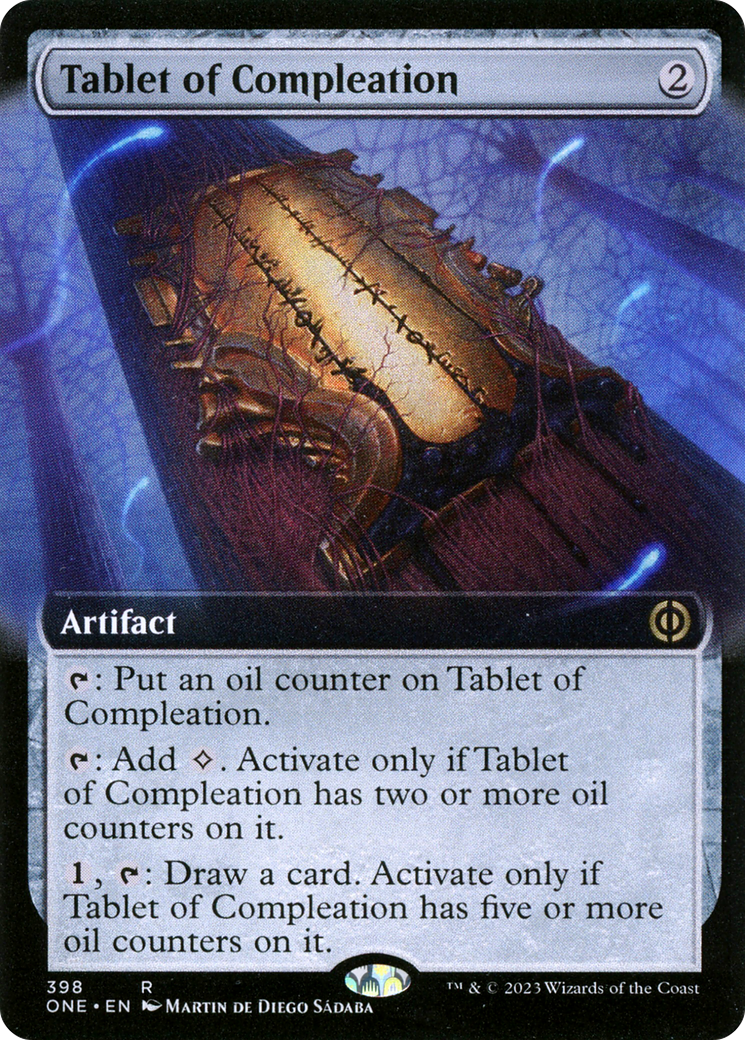 Tablet of Compleation (Extended Art) (398) Foil - Phyrexia: All Will Be One