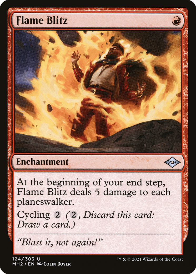 Flame Blitz (124) Foil - Modern Horizons 2