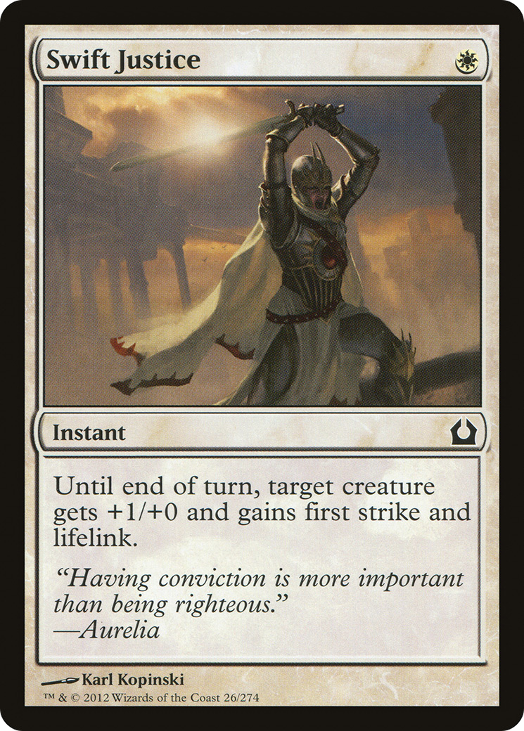Swift Justice (026) Foil - Return to Ravnica