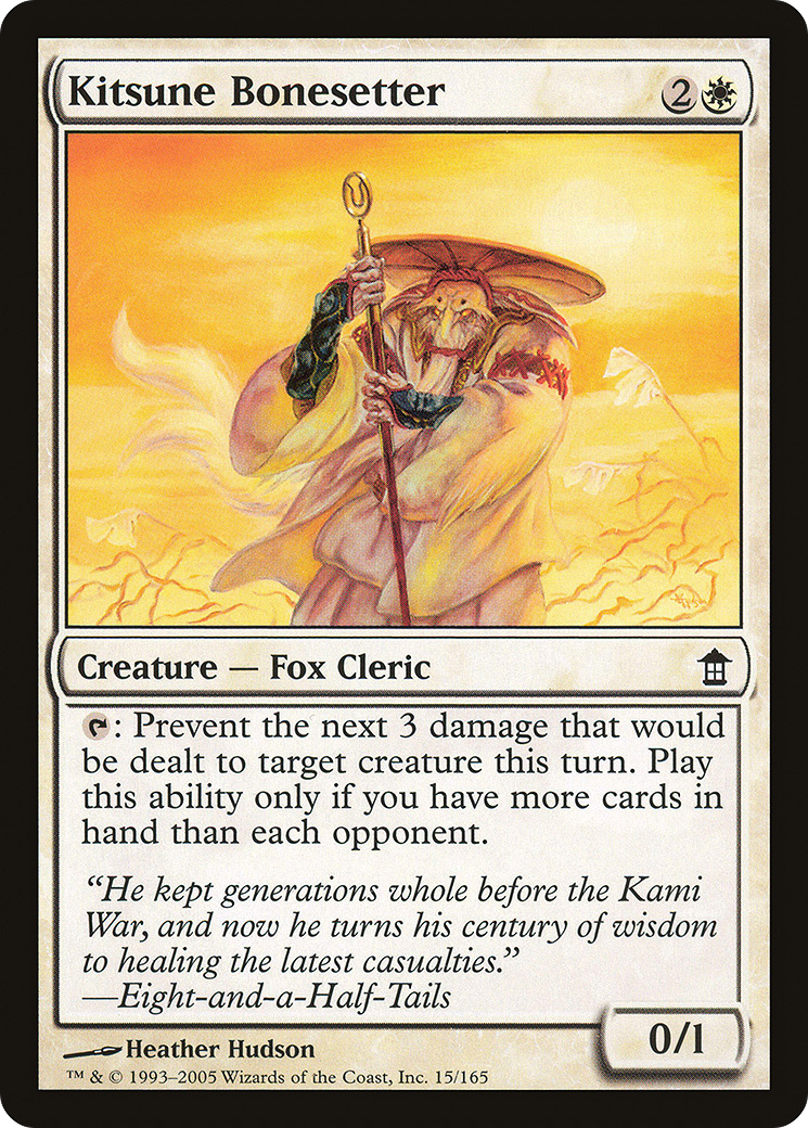 Kitsune Bonesetter (015) Foil - Saviors of Kamigawa