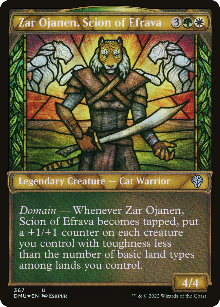Zar Ojanen, Scion of Efrava (Textured Foil) (Showcase) (367) Foil - Dominaria United