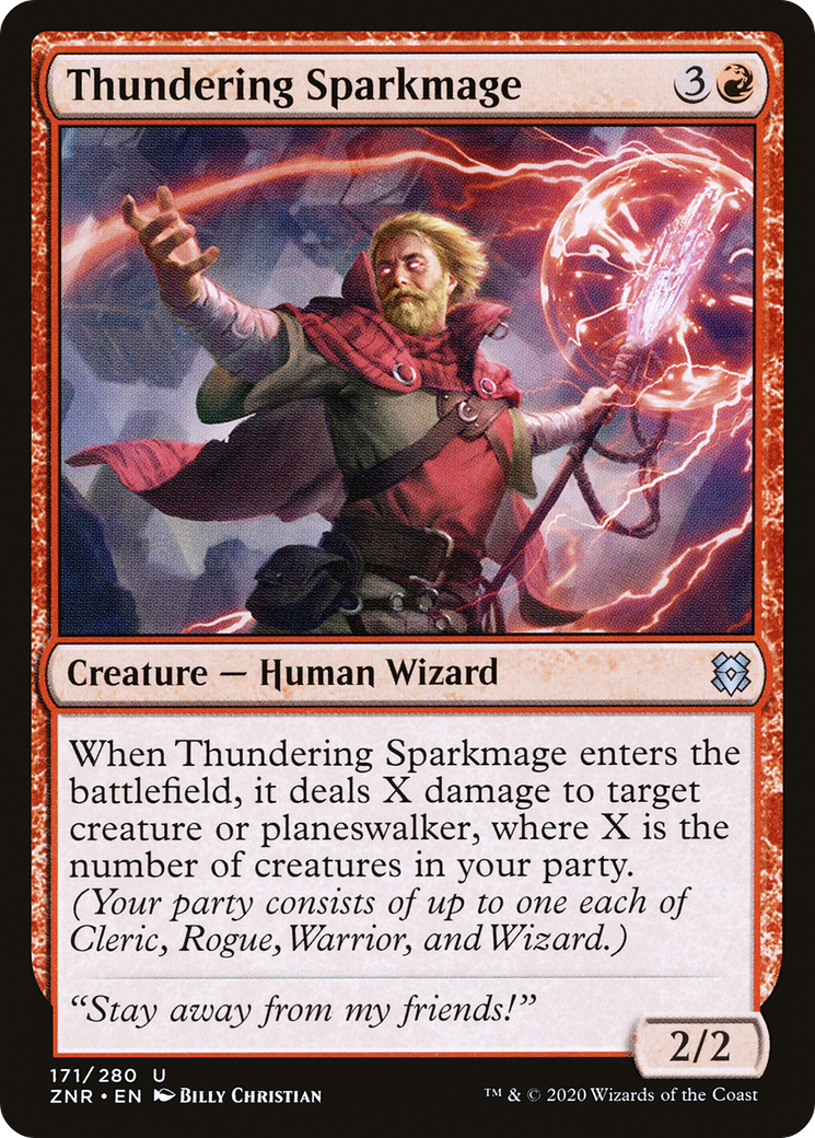 Thundering Sparkmage (171) - Zendikar Rising
