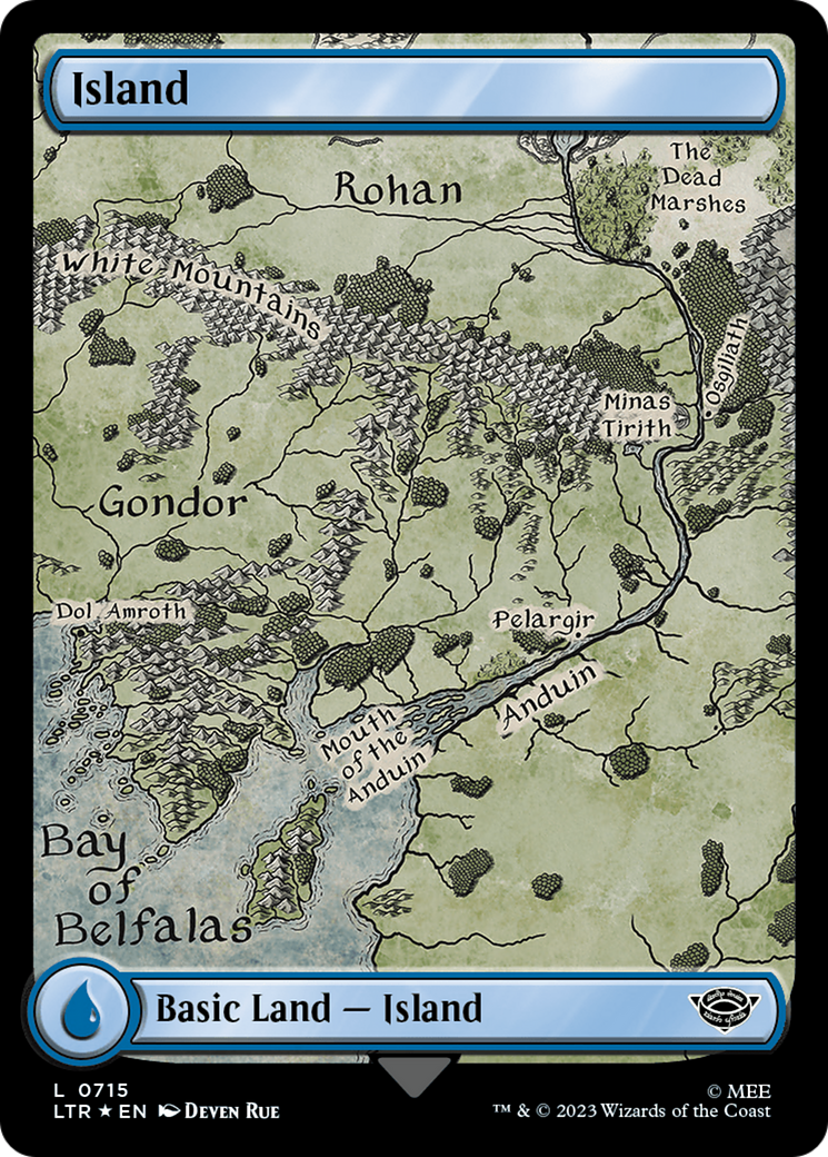 Island (715) Foil - The Lord of the Rings: Tales of Middle-earth