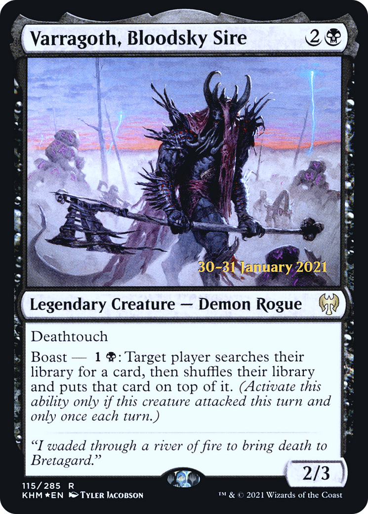 Varragoth, Bloodsky Sire (115) Foil - Kaldheim Promos