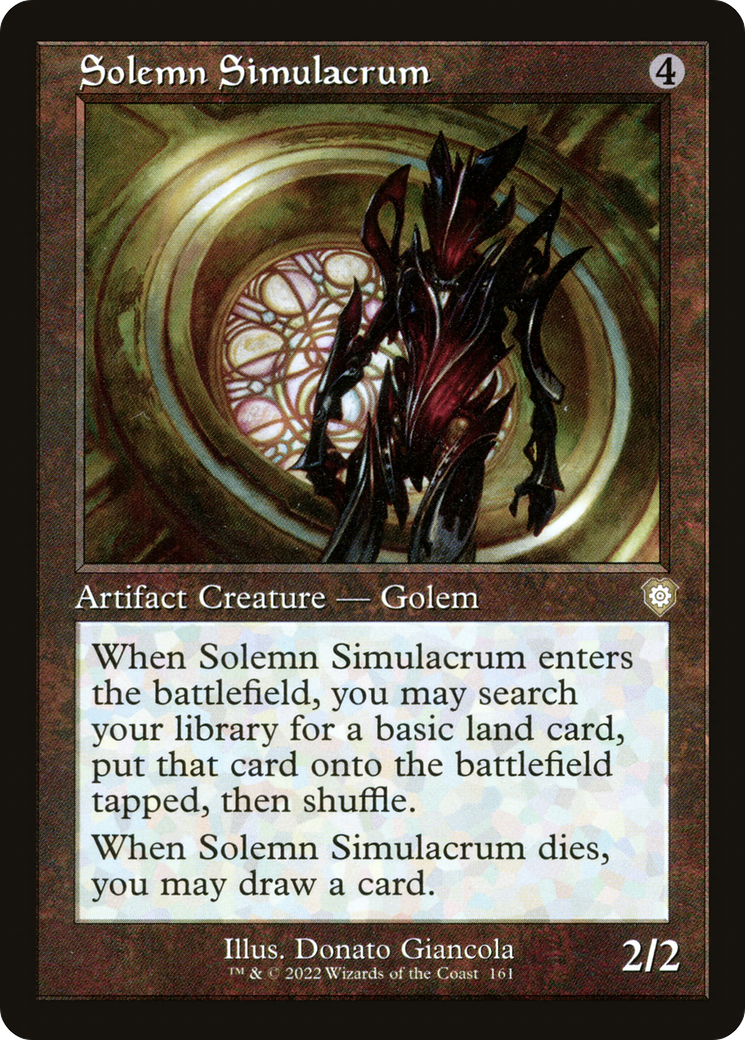 Solemn Simulacrum (Retro) (161) - The Brothers' War Commander