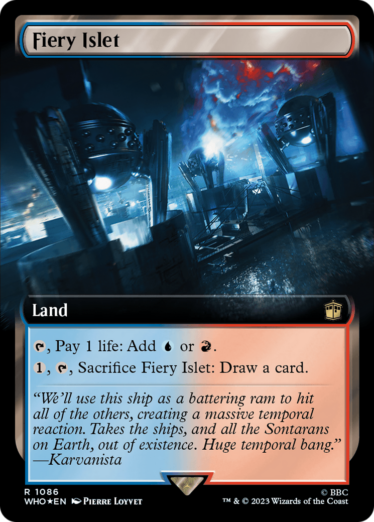 Fiery Islet (Extended Art) (1086) Foil - Doctor Who
