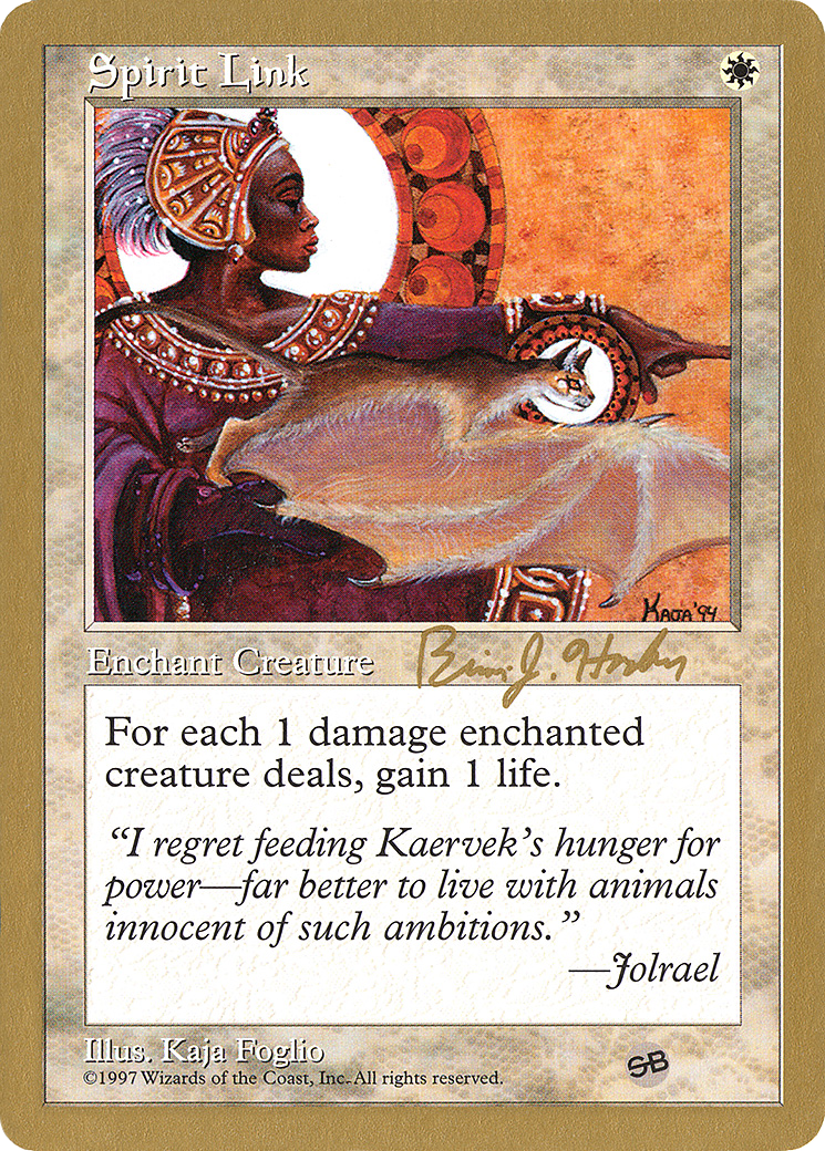Spirit Link - 1998 Brian Hacker (5ED) (SB) (Retro) - World Championship Decks 1998