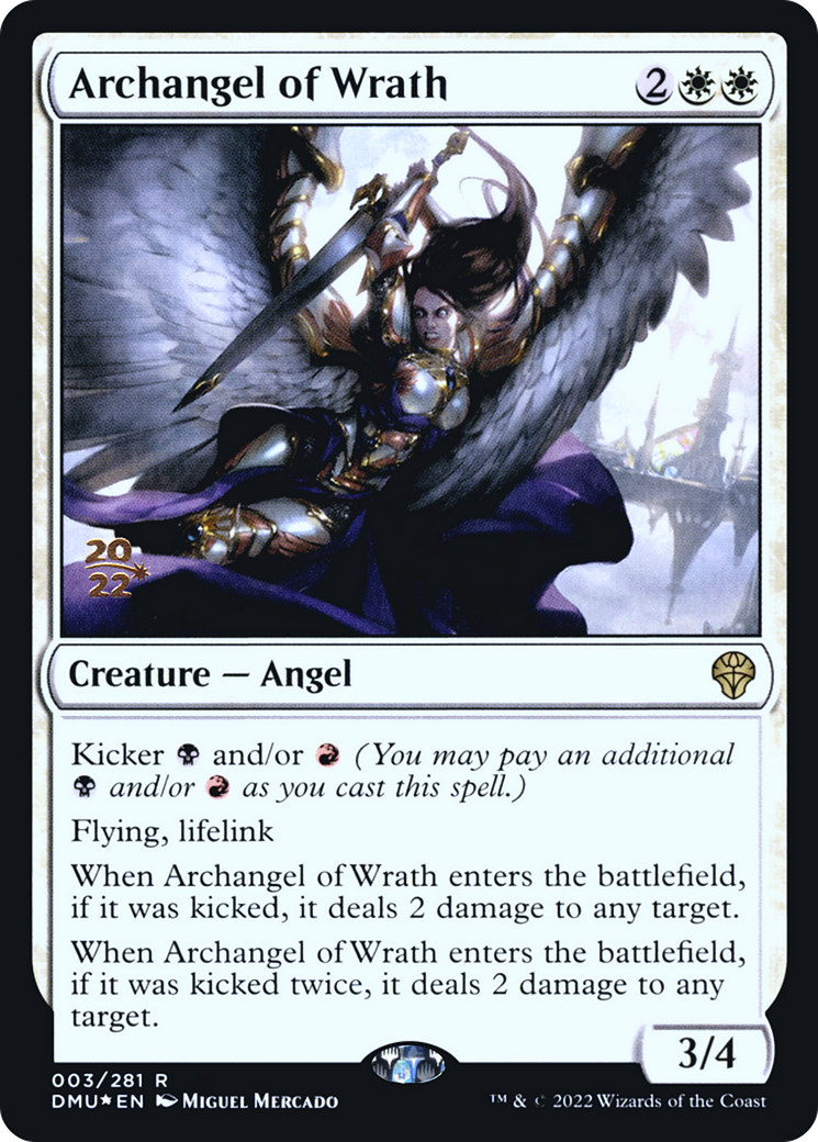 Archangel of Wrath (03s) Foil - Dominaria United Promos