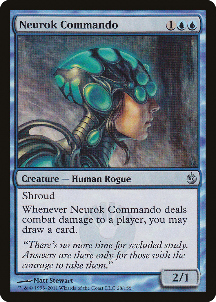 Neurok Commando (028) Foil - Mirrodin Besieged