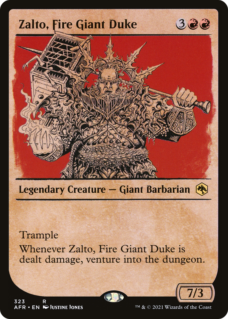 Zalto, Fire Giant Duke (Showcase) (323) Foil - Adventures in the Forgotten Realms