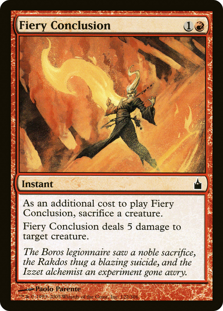 Fiery Conclusion (122) Foil - Ravnica: City of Guilds