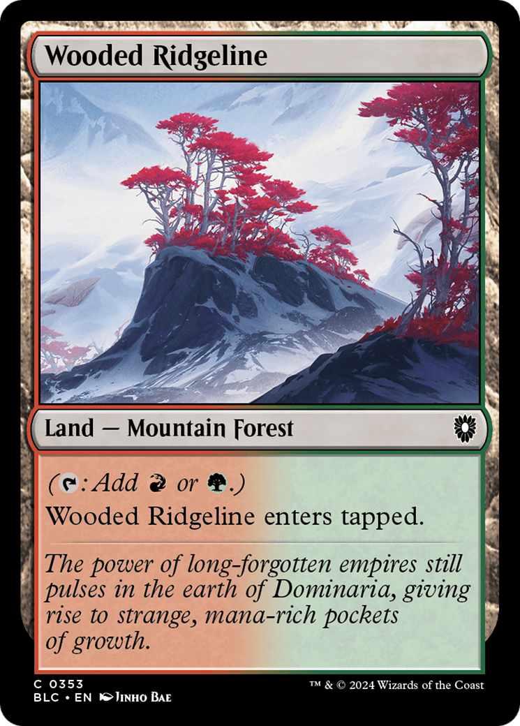 Wooded Ridgeline (353) - Bloomburrow Commander