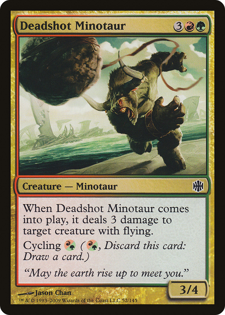 Deadshot Minotaur (052) Foil - Alara Reborn