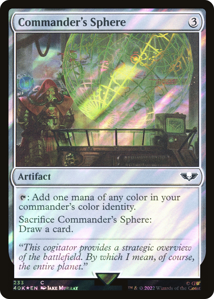 Commander's Sphere (233) Surge Foil - Warhammer 40,000 Commander