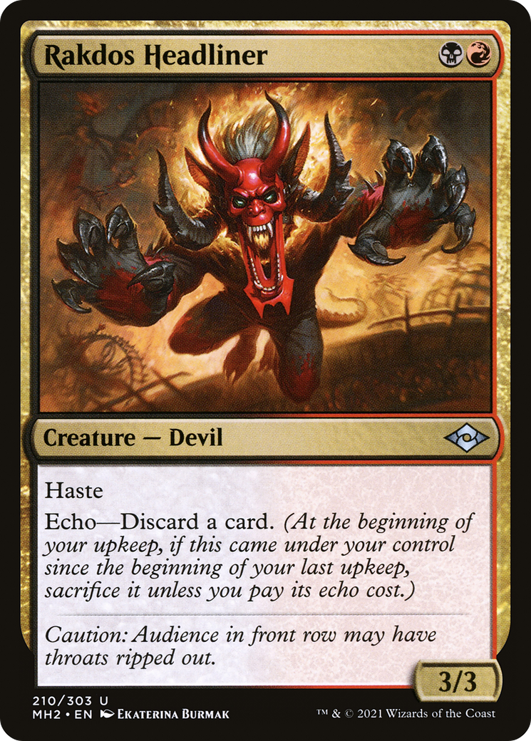Rakdos Headliner (210) Foil - Modern Horizons 2
