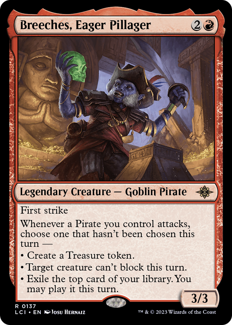 Breeches, Eager Pillager (137) Foil - The Lost Caverns of Ixalan