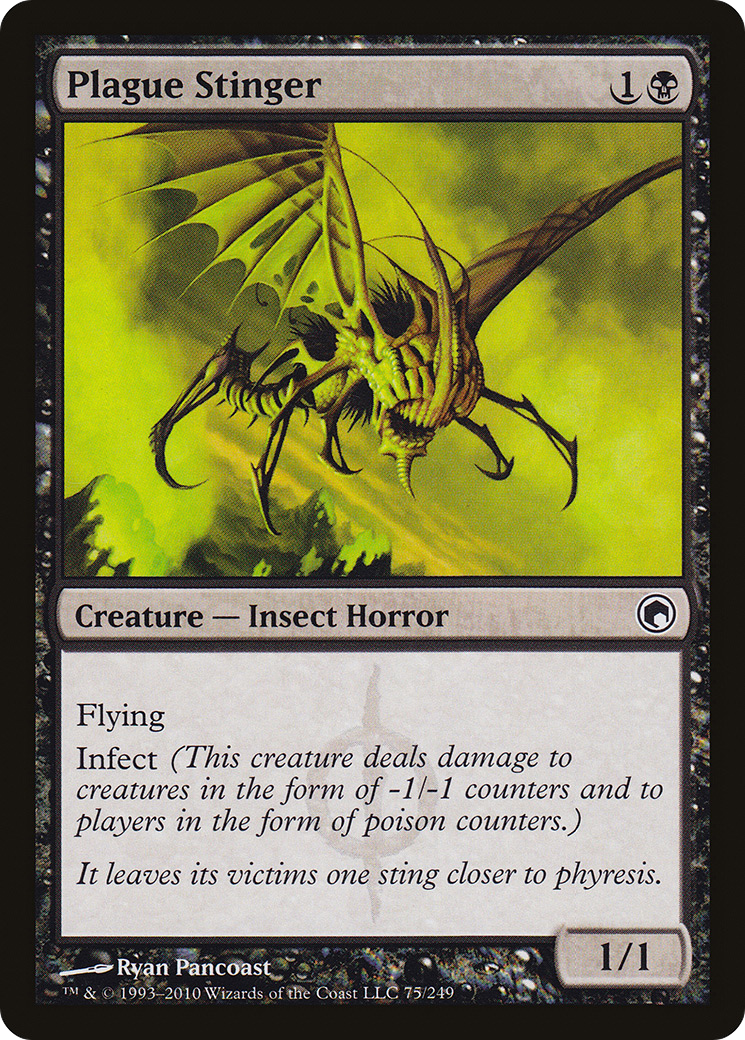 Plague Stinger (075) Foil - Scars of Mirrodin
