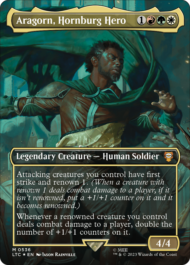 Aragorn, Hornburg Hero (536) Foil - Tales of Middle-earth Commander