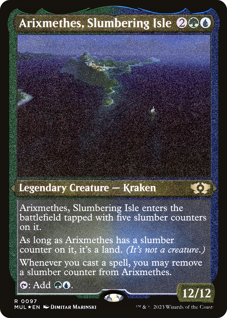Arixmethes, Slumbering Isle (097) Foil - Multiverse Legends